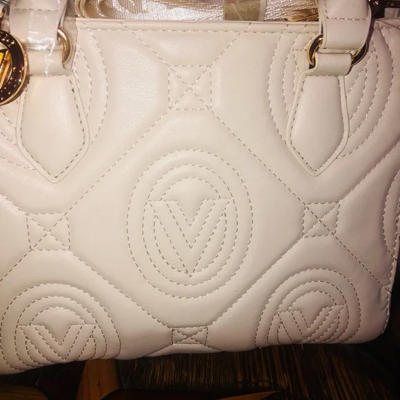 Valentino Orlandi Quilted Cream Mini Bag - Picture 3 of 14